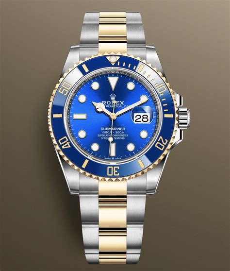 prezzo rolex submariner azzurro oro acciaio|rolex ceramica sottomarina.